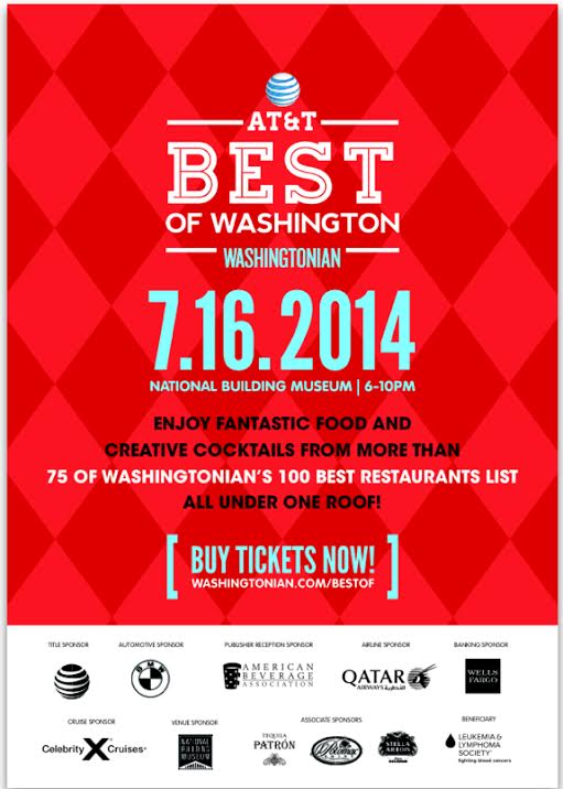 Exclusive wine sponsor for "Best of Washington" Party Potomac Point