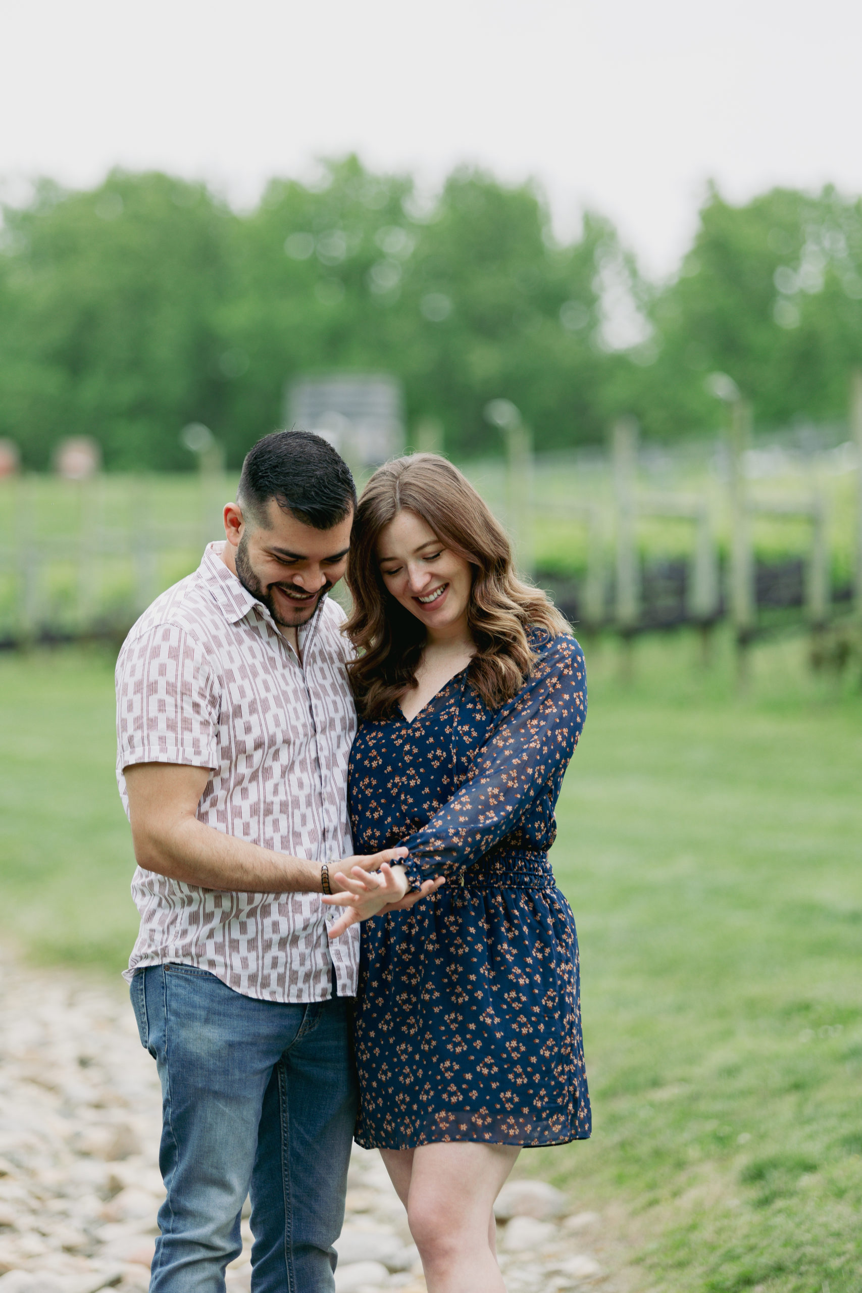 Checking out the ring