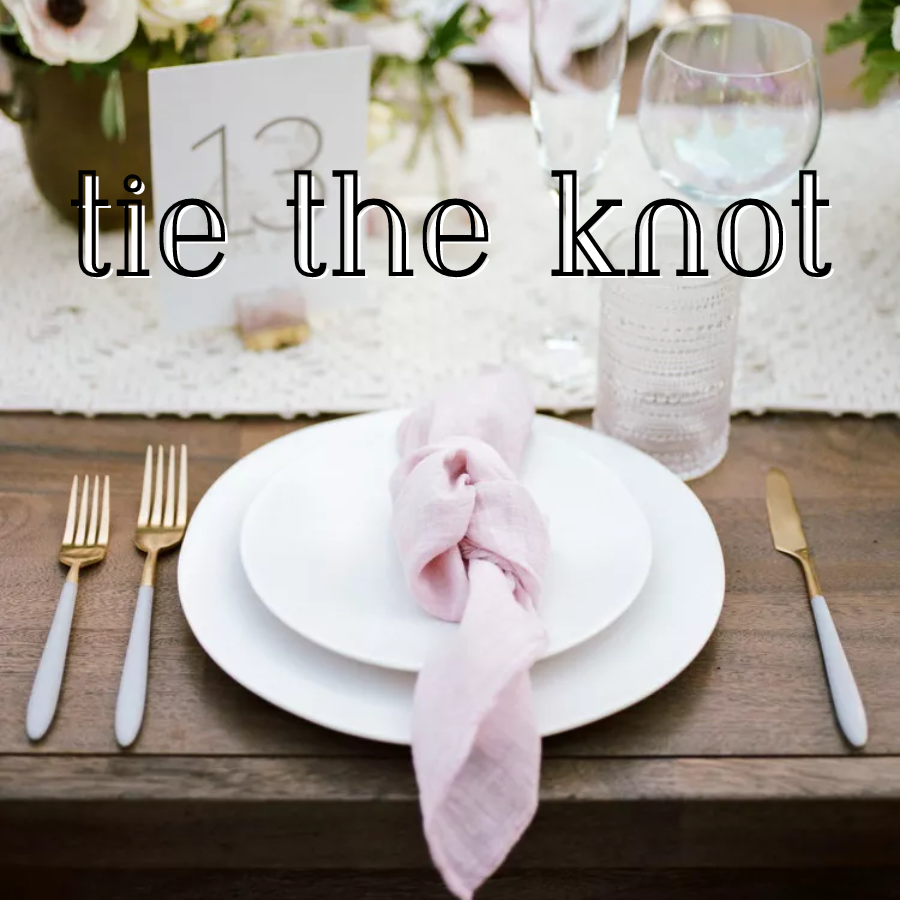 tie the knot napkin