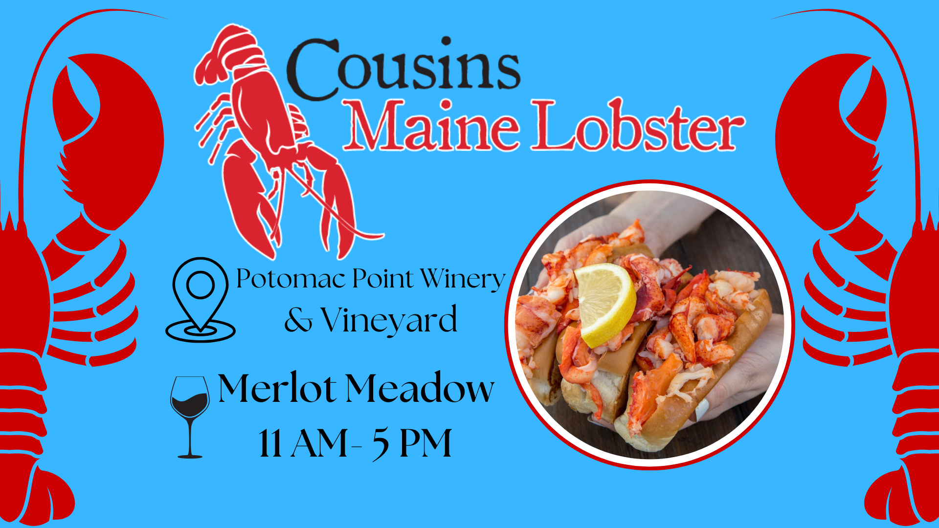 Cousins Maine Lobster Wine Potomac Point Winery Cousins Maine Lobster Wine Potomac Point Winery